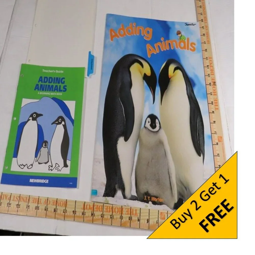 Adding Animals BIG BOOK (almost 2 feet tall) with teacher pages CLASSROOM SIZE